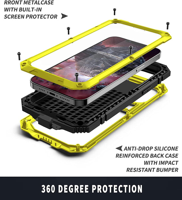 Redpepper iPhone 13 Mini cover alluminio waterproof nera