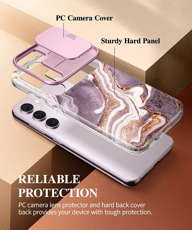 Redpepper Galaxy S23 custodia marmo cover fotocamera