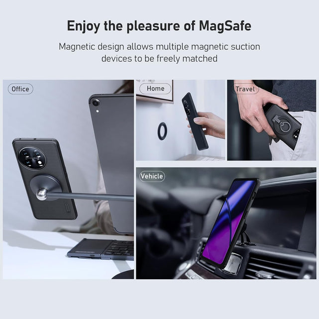 Redpepper OnePlus 11 Cover Magnetica Frosted Nero 6.7"