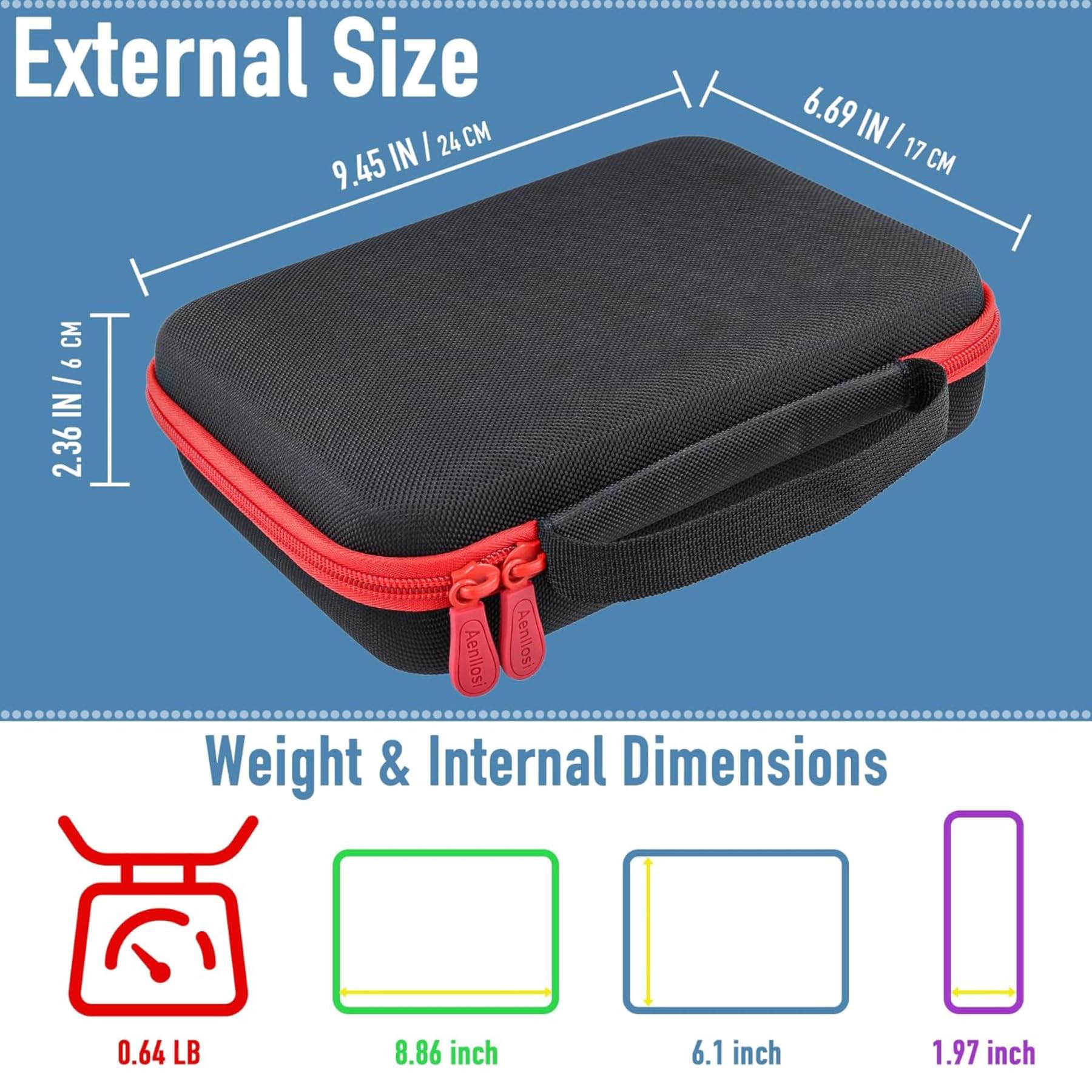 Aenllosi Toy Case custodia Giiker Sudoku EVA 24x17cm
