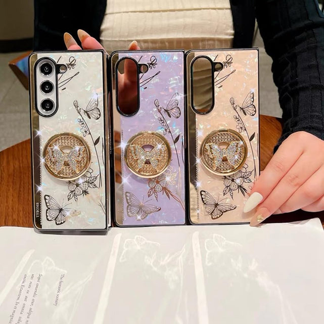 Redpepper Galaxy Cases Z Fold 5 cover viola farfalla