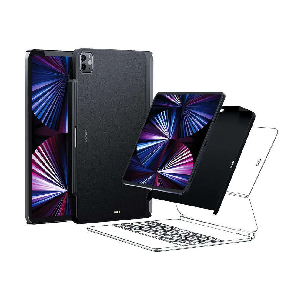 MOFT Snap Series Custodia iPad Pro 12.9 Magic Keyboard Pelle