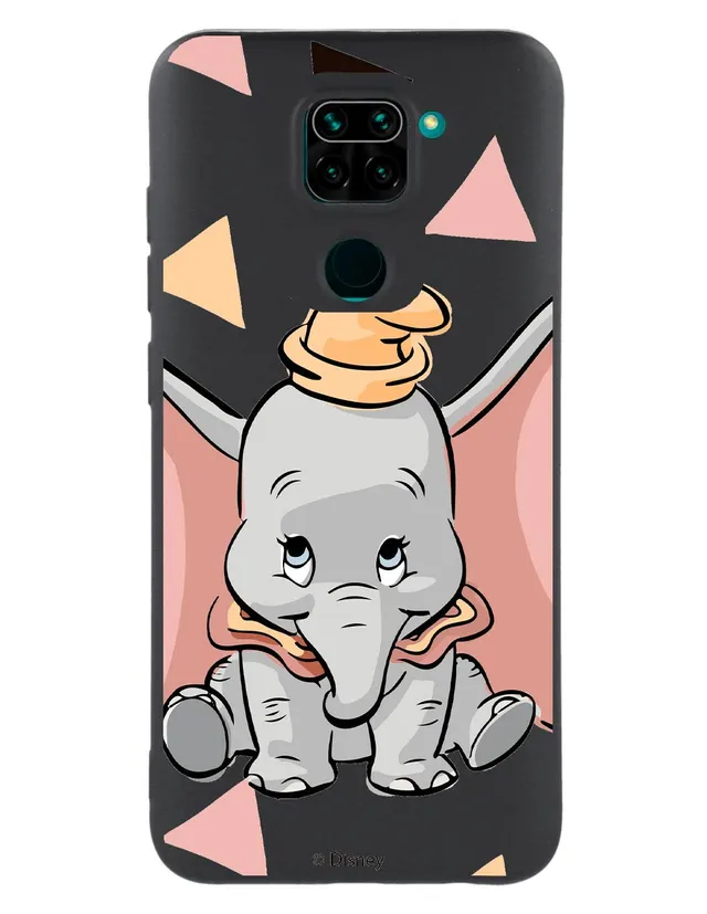 La Casa de las Carcasas Dumbo Silhouette cover Redmi Note 9 nera