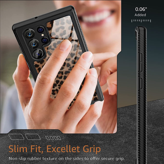 Redpepper Galaxy S22 Ultra cover leopardata heavy duty