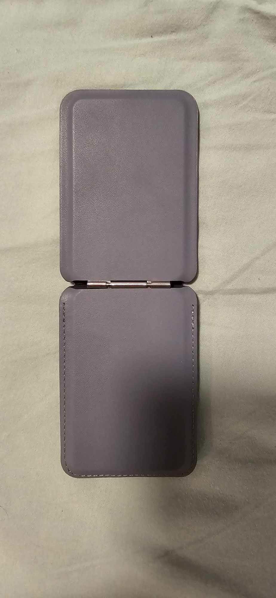 Ringke Stand Wallet Portafoglio Magnetico Pelle 3 Carte Grigio