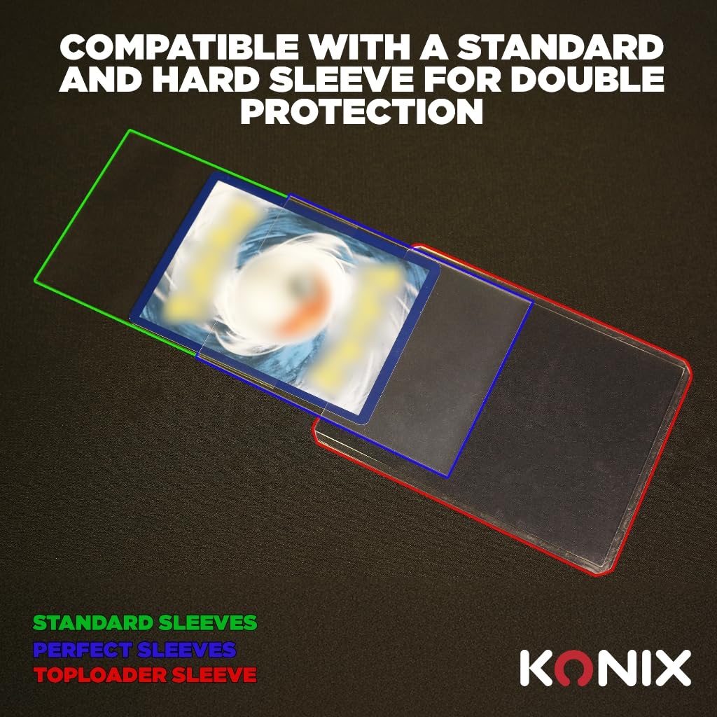 Konix Standard Bustine Carte 67x92 mm Trasparenti 100 pz