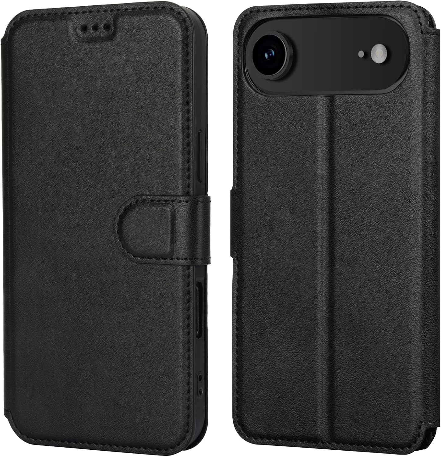 Redpepper Apple Cases cover iPhone 17 Air pelle nera porta carte
