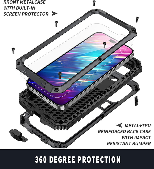 Redpepper iPhone 14 Pro cover bumper metallo antiurto