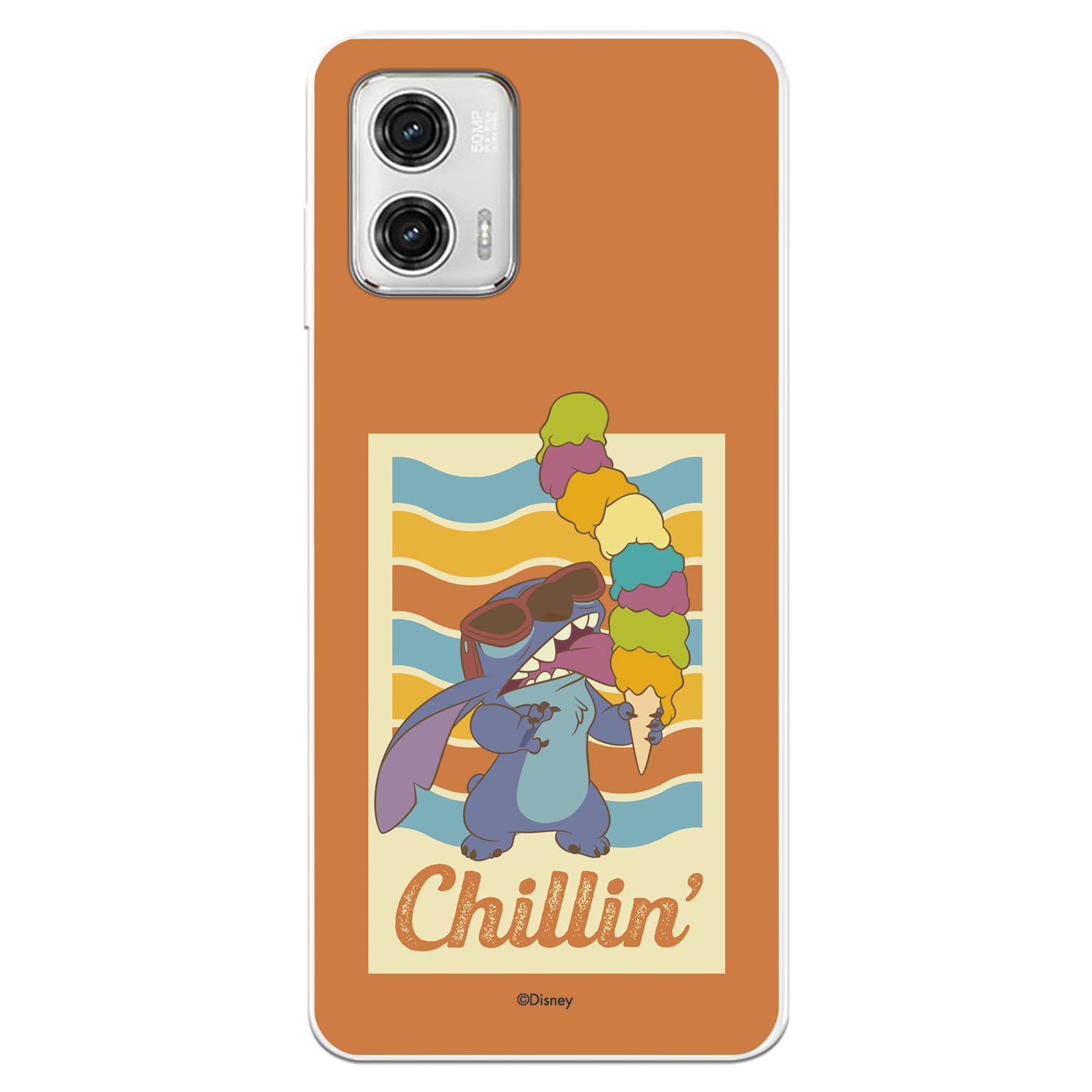 La Casa de las Carcasas Licenze Ufficiali Motorola Moto G73 5G custodia Stitch trasparente