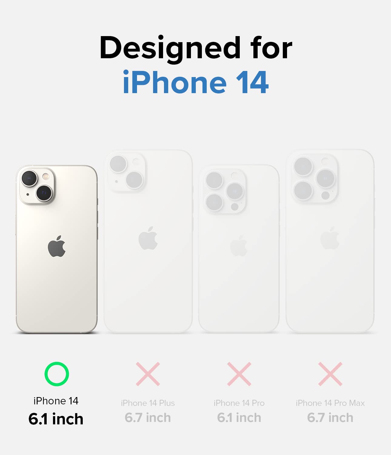 Ringke Air Cover iPhone 14 Glitter Clear Trasparente TPU