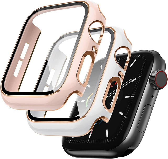Redpepper Apple Watch Cases 40mm cover oro rosa vetro temperato