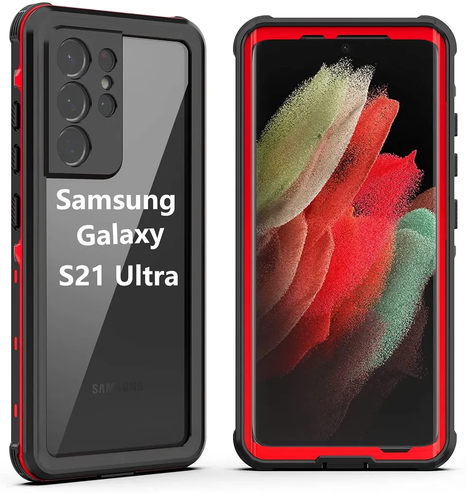 Redpepper Galaxy S21 Ultra custodia impermeabile IP68 trasparente