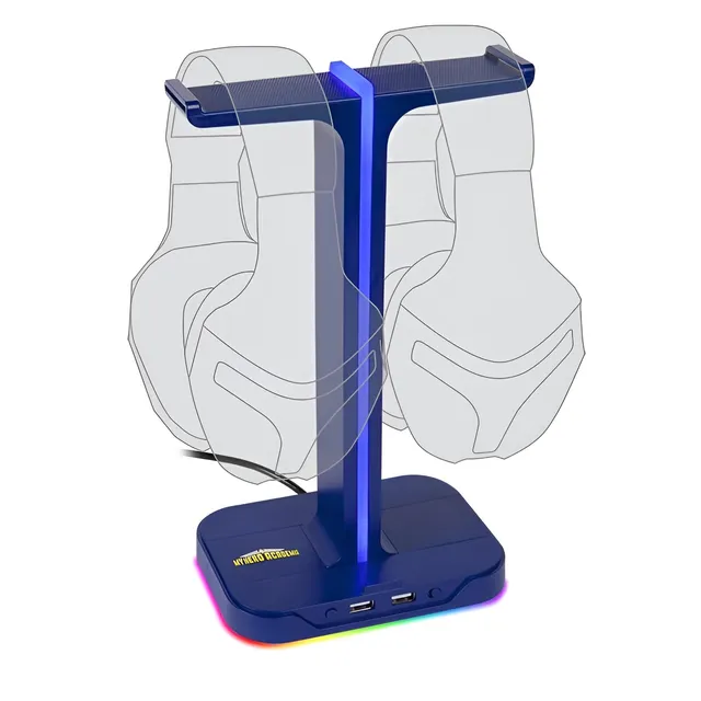 Konix Headset Holders My Hero Academia Stand Cuffie LED Blu