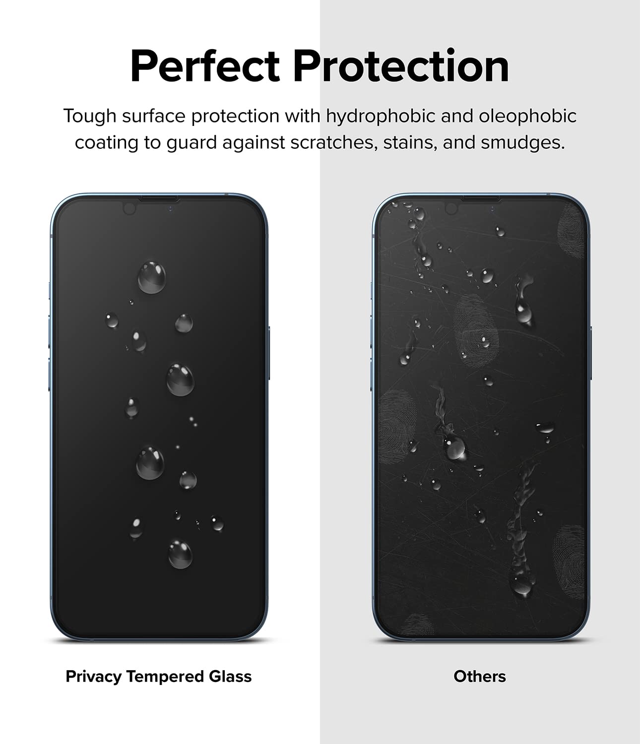 Ringke Privacy Glass Pellicola iPhone 14 Vetro Anti-spia 9H