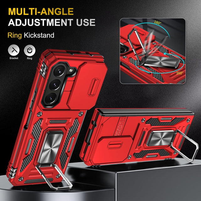Redpepper Galaxy Cases Z Fold 5 cover rossa con anello