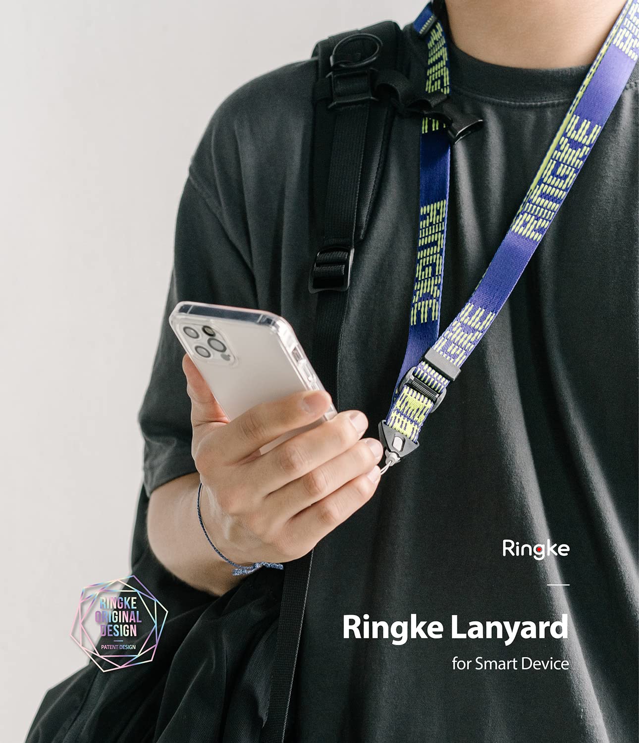 Ringke Strap cordino collo nylon multiuso con fibbia