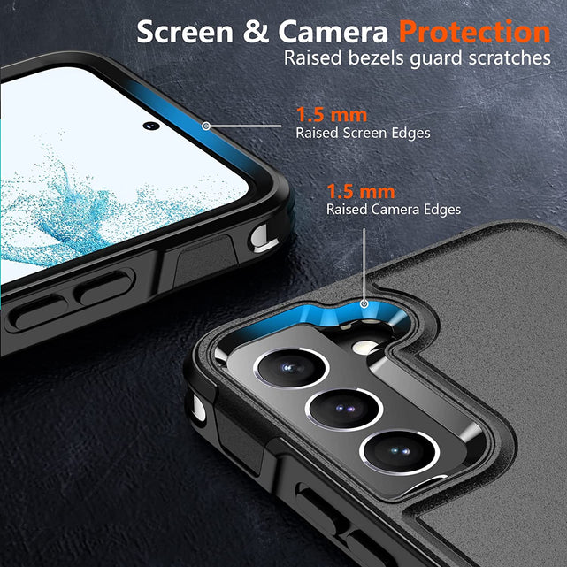 Redpepper Galaxy Cases Galaxy S22 Cover Nera con 2 Vetri