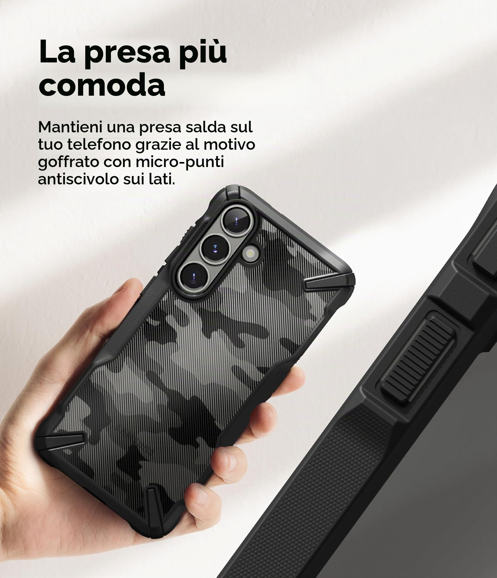 Ringke Fusion-X Cover Galaxy S25 Mimetica Camo Black