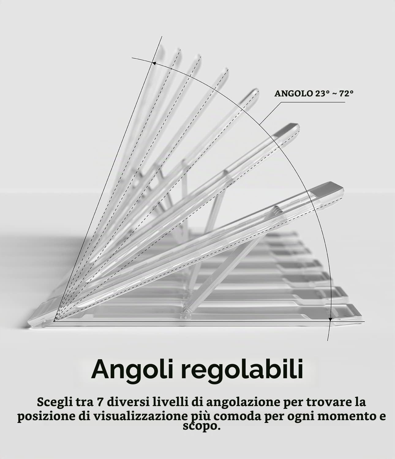 Ringke Stand iPad supporto tablet Clear Mist 8-13"