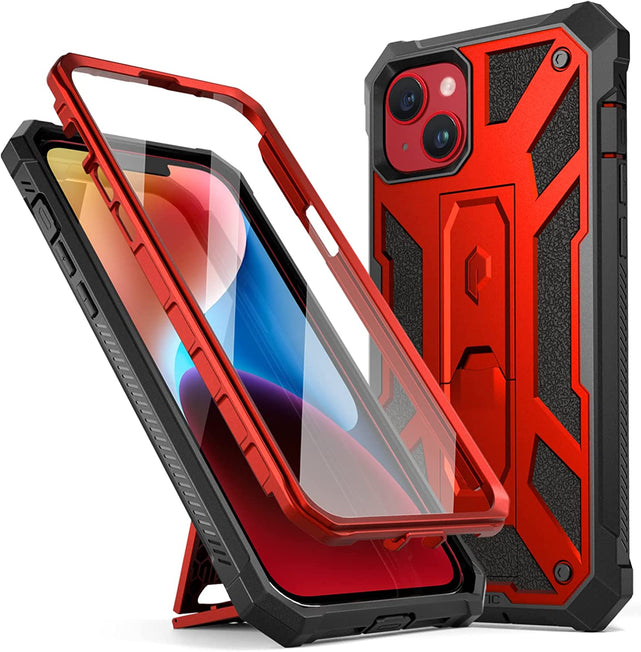 Redpepper iPhone 14 cover rugged con vetro e stand