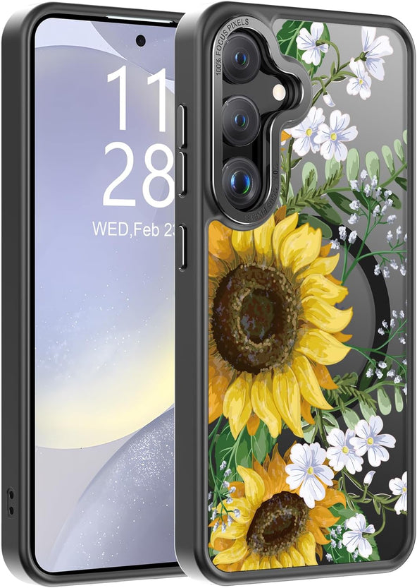 Redpepper Galaxy S25 Ultra cover floreale magnetica pellicola