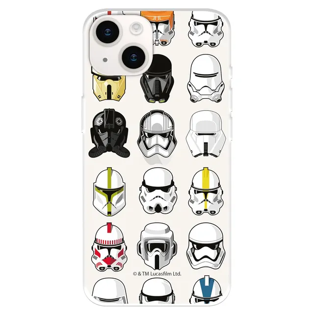 La Casa Licenze Ufficiali Cover iPhone 15 Plus Star Wars Caschi Silicone