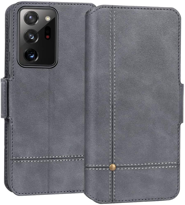 Redpepper Note 20 Ultra Cover Pelle Portafoglio Stand