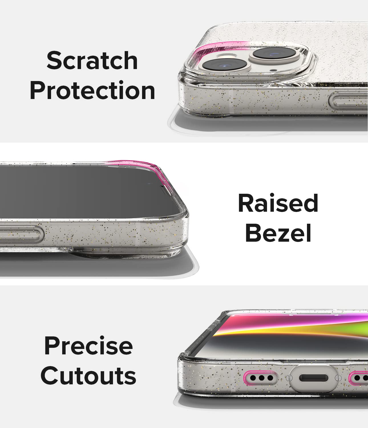 Ringke Air Cover iPhone 14 Glitter Clear Trasparente TPU