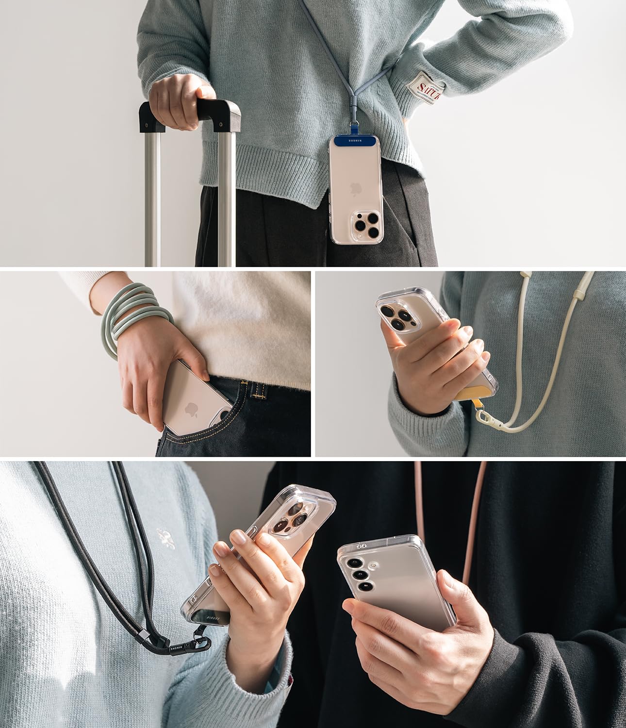 Ringke Strap Holder Link Flow tracolla Butter Yellow