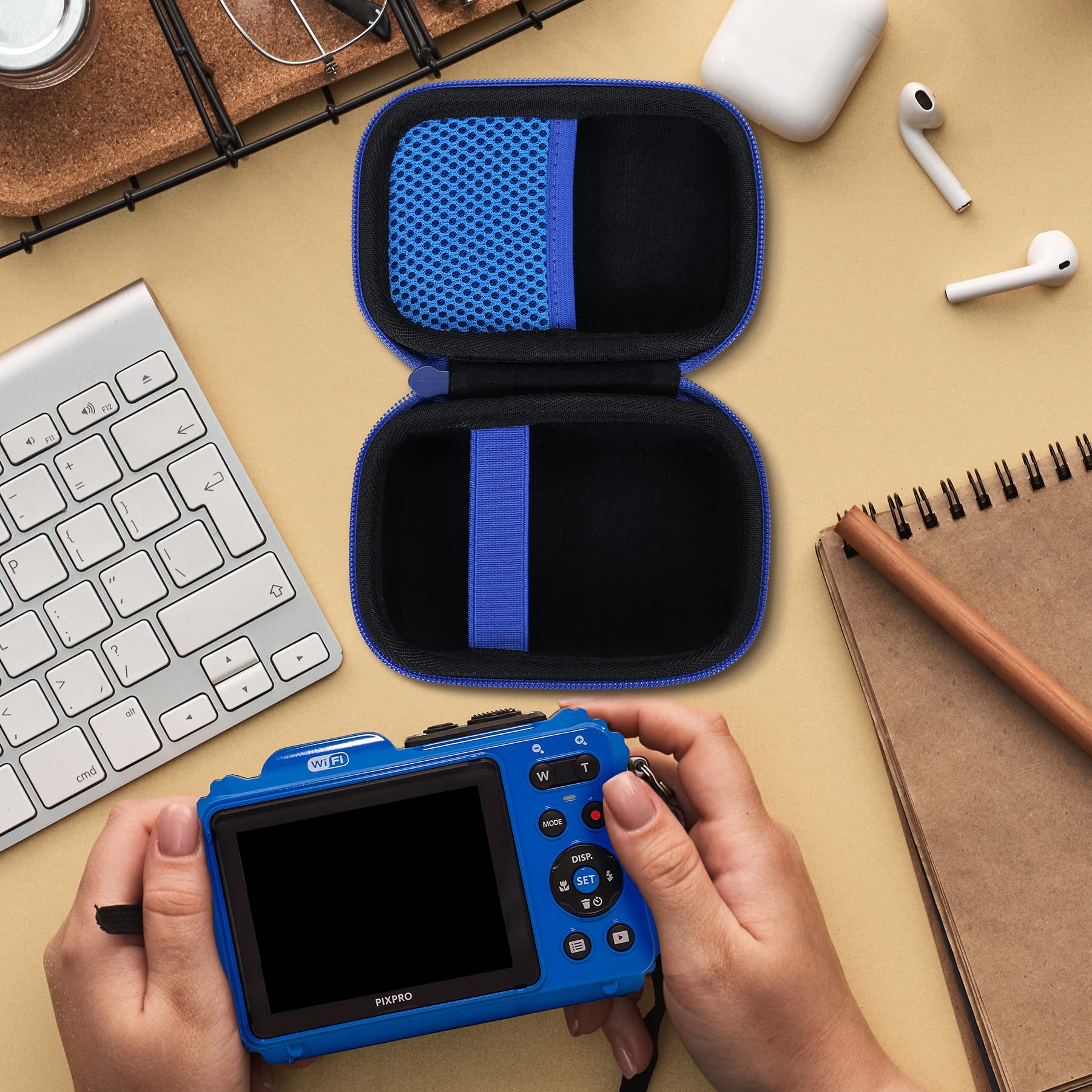 Aenllosi Camera Case Custodia Kodak Pixpro WPZ2 Blu EVA