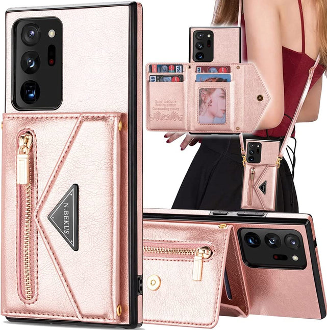 Redpepper Note 20 Ultra cover viola portafoglio con tracolla