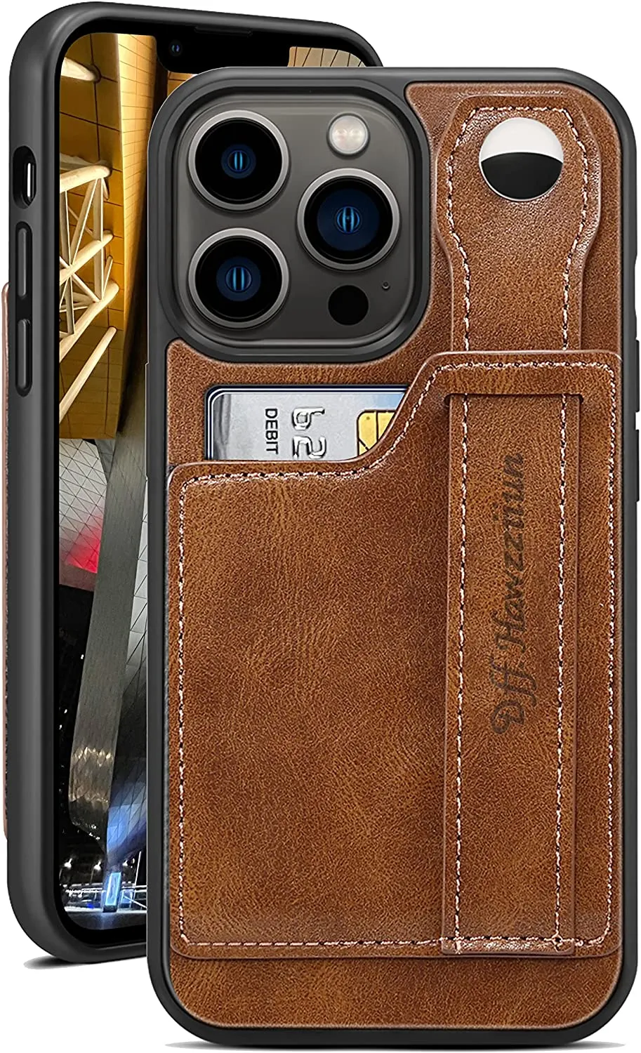 Redpepper iPhone 13 Pro Max Custodia Wallet Marrone 6,7"