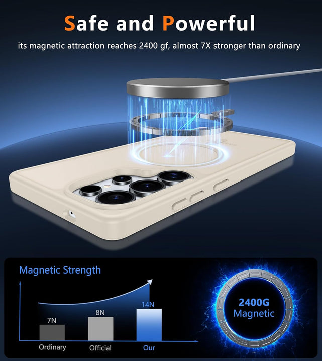 Redpepper Galaxy Cases S25 Ultra cover magnetica opaca blu