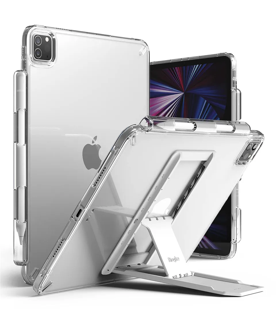 Ringke Fusion Plus iPad Pro 11 cover tablet Clear Light Gray stand