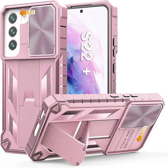 Redpepper Galaxy S22 Plus Cover Blu Rugged Stand Camera