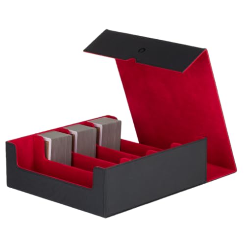 Konix Deckbox 4 Scomparti 63x88 mm Nero per Carte TCG