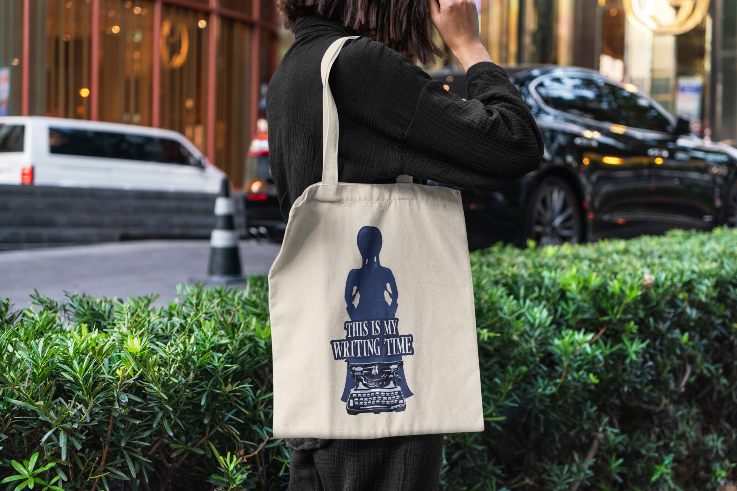 Konix Mercoledì Borsa Tote 38x42 cm Bianco Writing Time Poliestere