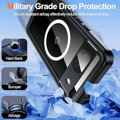 Redpepper Google Pixel Cases cover Pixel 11 Pro IP68 MagSafe nero