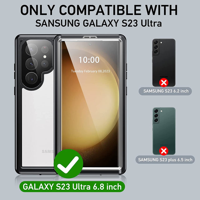 Redpepper Galaxy Cases S23 Ultra cover impermeabile waterproof