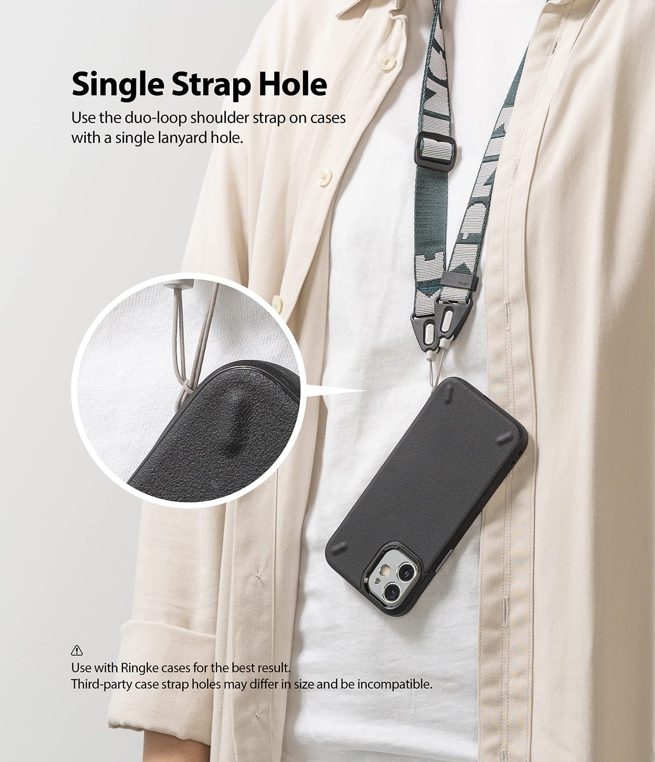 Ringke Strap tracolla nylon Peacock Green regolabile