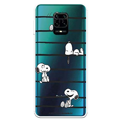 La Casa de las Carcasas Snoopy Stripes custodia Redmi Note 9S silicone