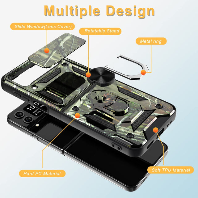 Redpepper Galaxy Z Flip 4 5G Cover Anello Magnetica Slide Camera