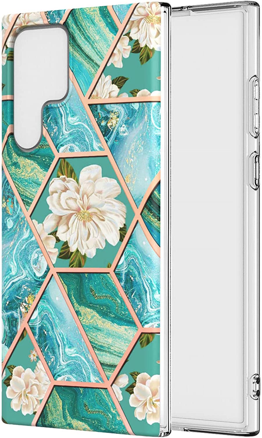 Redpepper Galaxy Cases Galaxy S23 Ultra cover marmo nera