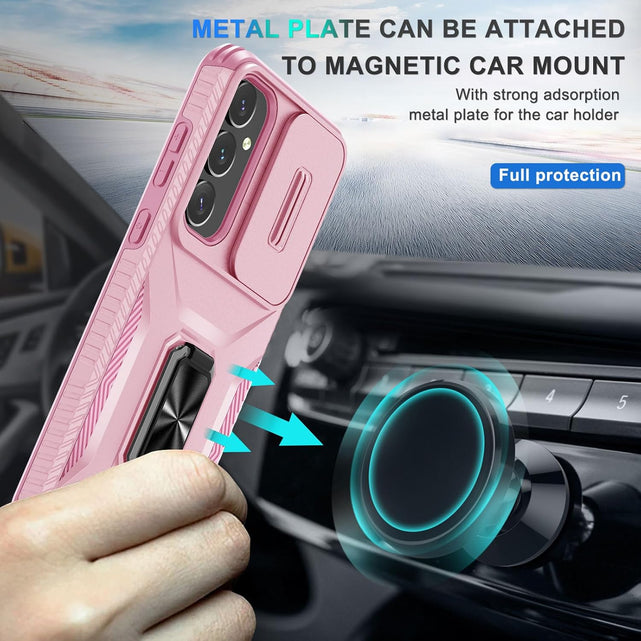 Redpepper Galaxy S25 custodia blu slide camera con anello