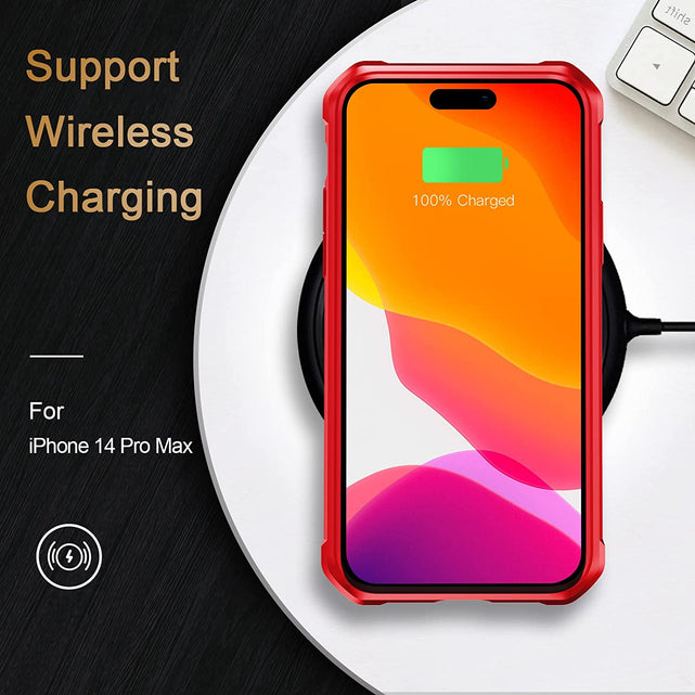 Redpepper 14 Pro Max cover carbonio ricarica wireless