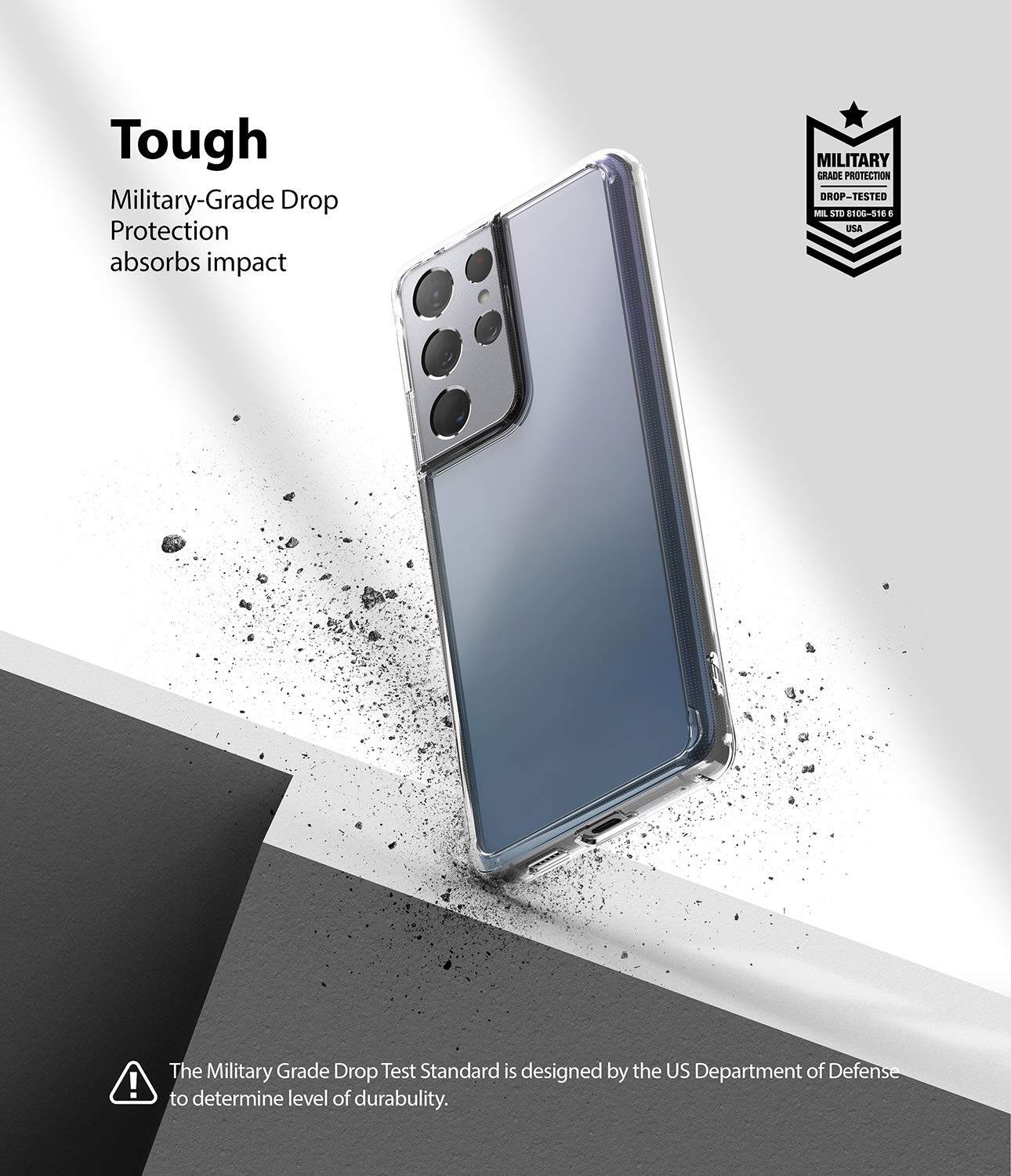 Ringke Fusion Galaxy S21 Ultra Cover Trasparente Clear