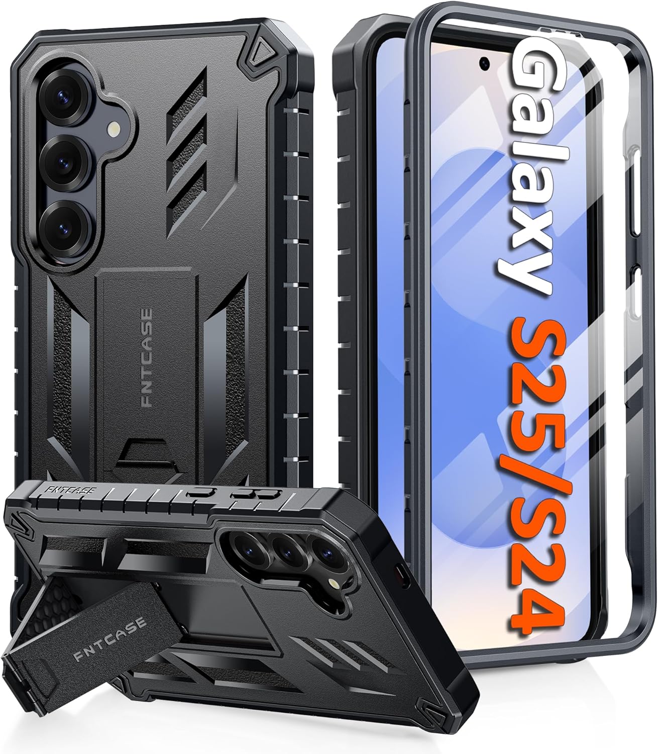 Redpepper Galaxy Cases S24 Plus S25 Plus cover blu con stand