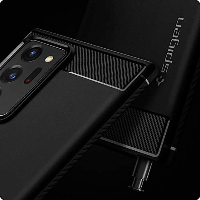 Redpepper Note 20 Ultra cover Rugged Armor nero TPU