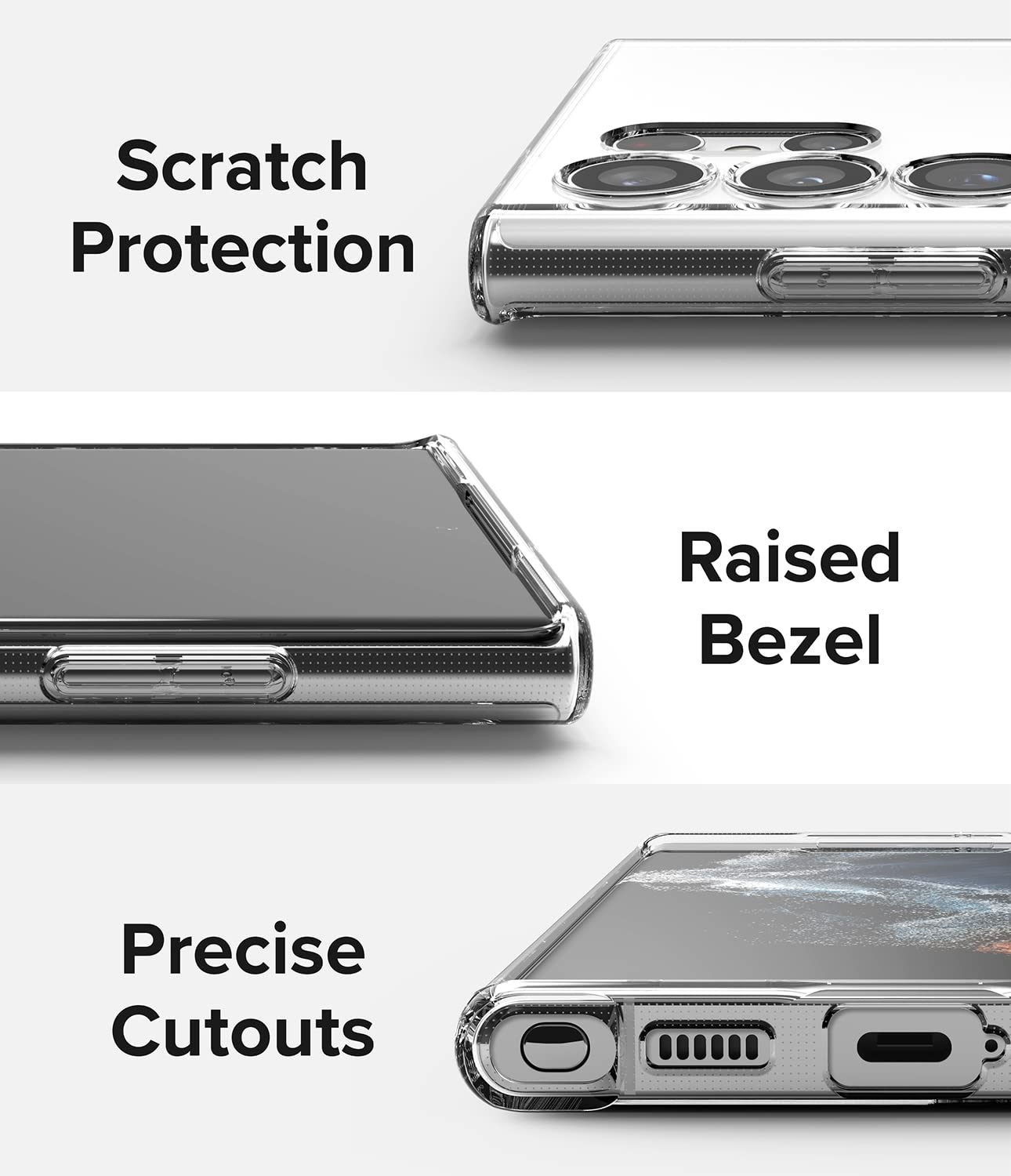 Ringke Air cover Samsung S22 Ultra TPU Clear trasparente