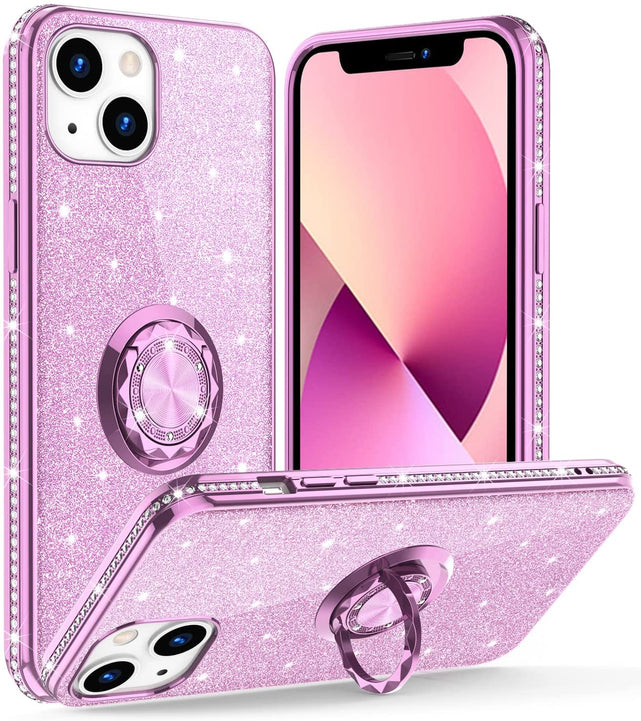 Redpepper Apple Cases iPhone 13 cover glitter con anello